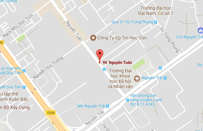  vị trí Khu nhà ở 90 Nguyễn Tuân
