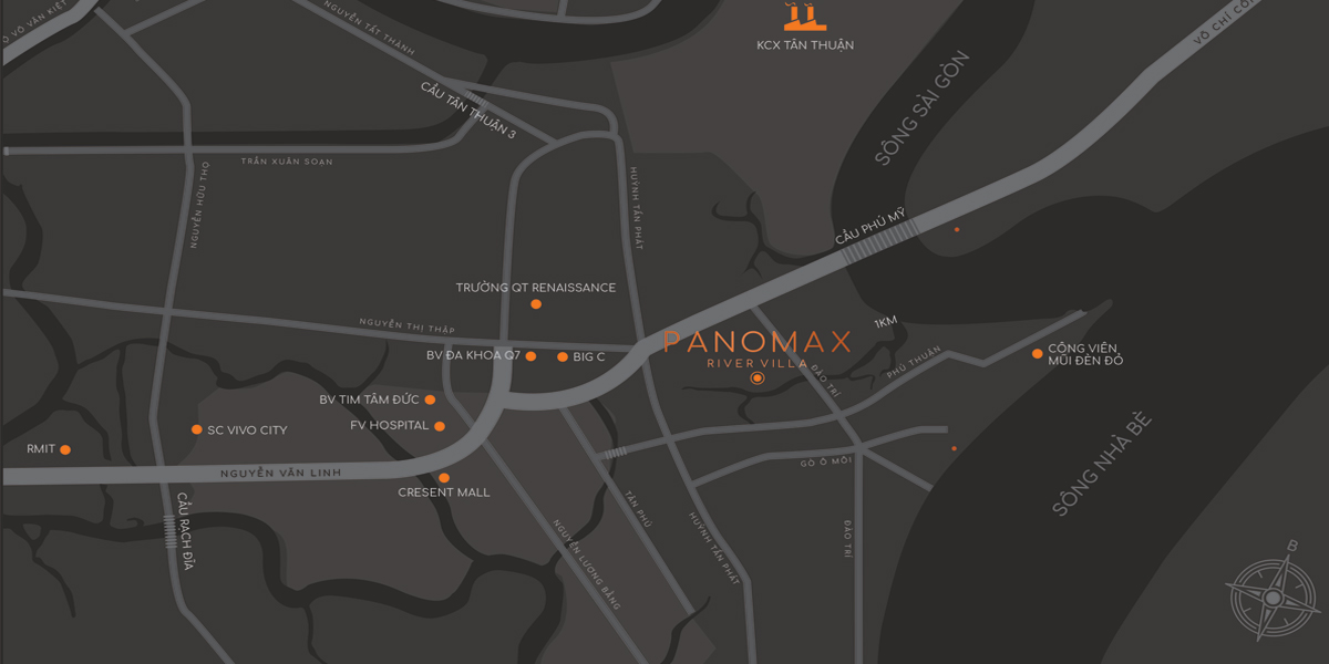 Sơ đồ vị trí dự án Panomax River Villas