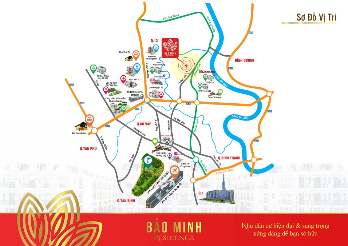 Sơ đồ vị trí dự án Bảo Minh Residence