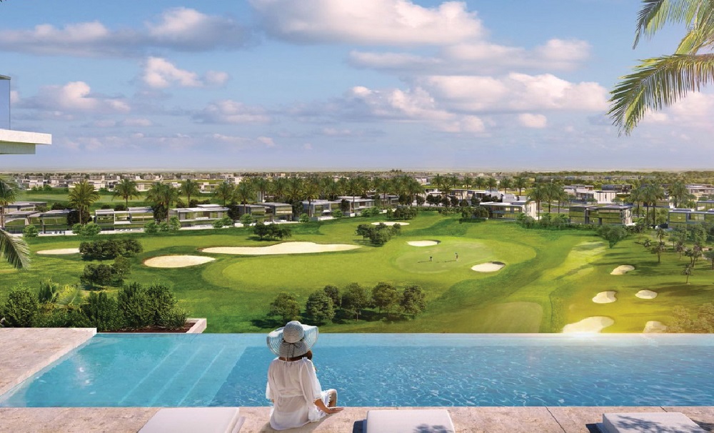 Phối cảnh Bể bơi vô cực tại Golf View Luxury Apartment