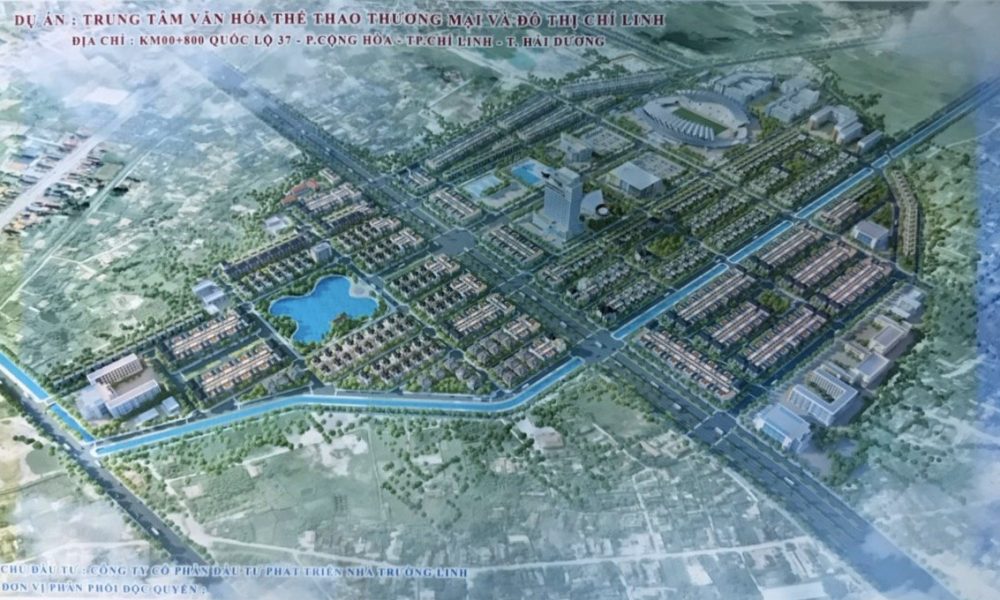 Hình ảnh phối cảnh khu đô thị Chí Linh Palm City